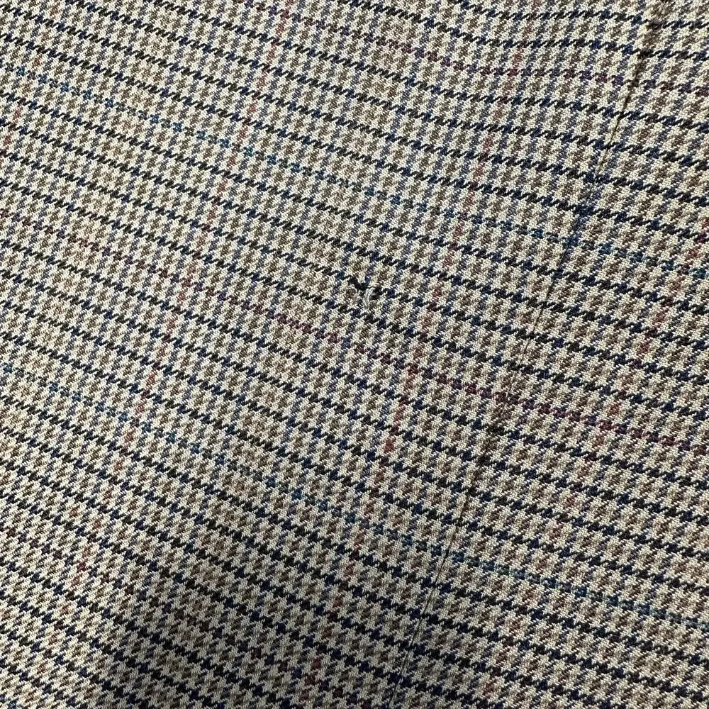 Tommy Hilfiger Mens Silk Wool Sport Coat Houndstooth Preppy Old Money Blazer 42L